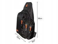 Verk 27790 Sportovní crossbody batoh SPORT, přes jedno rameno, černý