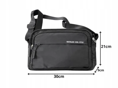 Verk 27792 Multifunkčná taška cez rameno 30 x 9 x 21 cm, čierna