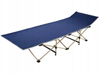 Verk 14642 Skládací kempingové lehátko 185 cm, tmavě modré