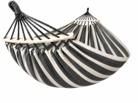 Verk 14655 Hamaka Houpací síť 200 x 150 cm, černé pruhy
