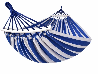 Verk 14655 Hamaka Houpací síť 200 x 150 cm, modré pruhy