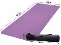 Verk 14660 Cvičebná podložka na fitness Podložka na jógu 183 x 60 x 0,6 cm, fialová