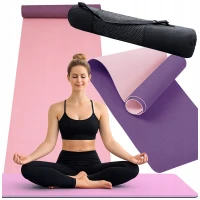Verk 14660 Cvičebná podložka na fitness Podložka na jógu 183 x 60 x 0,6 cm, fialová