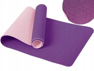 Verk 14660 Cvičebná podložka na fitness Podložka na jógu 183 x 60 x 0,6 cm, fialová