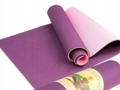 Verk 14660 Cvičebná podložka na fitness Podložka na jógu 183 x 60 x 0,6 cm, fialová