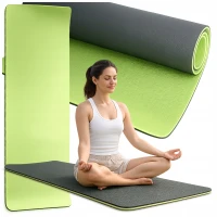 Verk 14660 Cvičebná podložka na fitness Joga podložka 183 x 60 x 0,6 cm, zelená