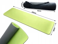 Verk 14660 Cvičebná podložka na fitness Joga podložka 183 x 60 x 0,6 cm, zelená