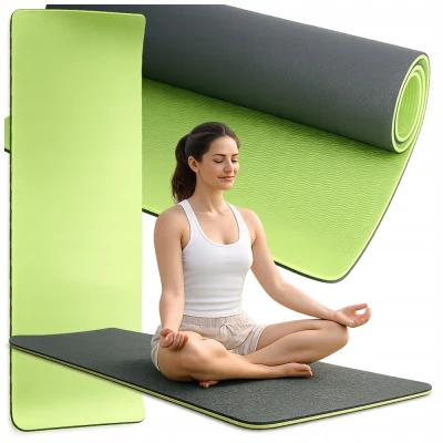 Verk 14660 Cvičebná podložka na fitness Joga podložka 183 x 60 x 0,6 cm, zelená