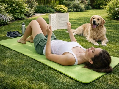 Verk 14660 Cvičebná podložka na fitness Joga podložka 183 x 60 x 0,6 cm, zelená