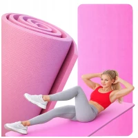 Verk 14661 Fitness podložka na cvičení Yoga Mat 170 x 60 x 1 cm, růžová