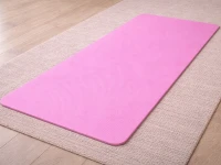Verk 14661 Fitness podložka na cvičení Yoga Mat 170 x 60 x 1 cm, růžová