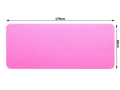Verk 14661 Fitness podložka na cvičení Yoga Mat 170 x 60 x 1 cm, růžová