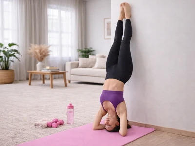 Verk 14661 Fitness podložka na cvičení Yoga Mat 170 x 60 x 1 cm, růžová