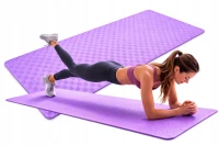 Verk 14662 Fitness podložka na cvičenie Yoga Mat 180 x 60 x 1 cm, fialová