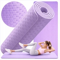 Verk 14662 Fitness podložka na cvičenie Yoga Mat 180 x 60 x 1 cm, fialová