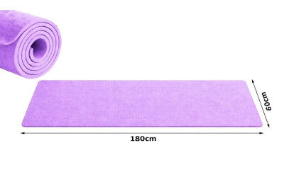 Verk 14662 Fitness podložka na cvičenie Yoga Mat 180 x 60 x 1 cm, fialová