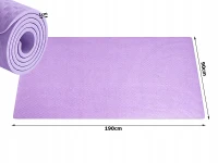 Verk 14663 Cvičebná podložka Yoga Mat 190 x 90 x 1 cm, fialová