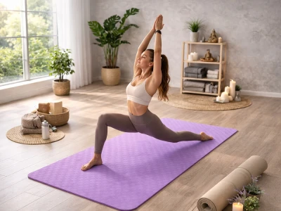 Verk 14663 Cvičebná podložka Yoga Mat 190 x 90 x 1 cm, fialová
