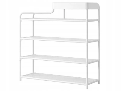 Verk 27495 Regál na boty s 5 policemi 82 x 59 x 22 cm, bílý