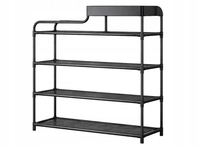 Verk 27495 Regál na boty s 5 policemi 82 x 59 x 22 cm, černý