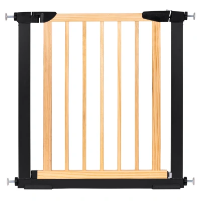 ECOTOYS SF-011A-BC Bezpečnostní zábrana na schody a dveře 74-80 cm, kov a dřevo