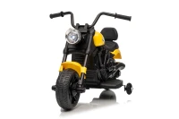 Ramiz PA.XMX-659.ZOL Dětská elektrická motorka 30 W, 6V4.5Ah, LED světlo, melodie, boční kolečka, žlutá