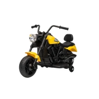 Ramiz PA.XMX-659.ZOL Dětská elektrická motorka 30 W, 6V4.5Ah, LED světlo, melodie, boční kolečka, žlutá