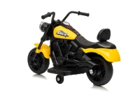 Ramiz PA.XMX-659.ZOL Dětská elektrická motorka 30 W, 6V4.5Ah, LED světlo, melodie, boční kolečka, žlutá