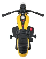 Ramiz PA.XMX-659.ZOL Dětská elektrická motorka 30 W, 6V4.5Ah, LED světlo, melodie, boční kolečka, žlutá