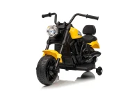 Ramiz PA.XMX-659.ZOL Dětská elektrická motorka 30 W, 6V4.5Ah, LED světlo, melodie, boční kolečka, žlutá