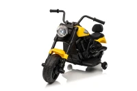 Ramiz PA.XMX-659.ZOL Dětská elektrická motorka 30 W, 6V4.5Ah, LED světlo, melodie, boční kolečka, žlutá