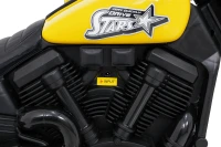 Ramiz PA.XMX-659.ZOL Dětská elektrická motorka 30 W, 6V4.5Ah, LED světlo, melodie, boční kolečka, žlutá