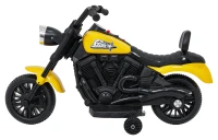 Ramiz PA.XMX-659.ZOL Dětská elektrická motorka 30 W, 6V4.5Ah, LED světlo, melodie, boční kolečka, žlutá