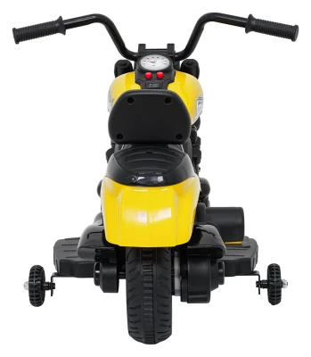 Ramiz PA.XMX-659.ZOL Dětská elektrická motorka 30 W, 6V4.5Ah, LED světlo, melodie, boční kolečka, žlutá