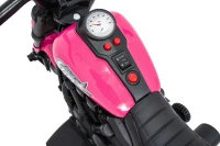Ramiz PA.XMX-659.ROZ Dětská elektrická motorka 30 W, 6V4.5Ah, LED světlo, melodie, boční kolečka, růžová