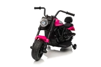 Ramiz PA.XMX-659.ROZ Dětská elektrická motorka 30 W, 6V4.5Ah, LED světlo, melodie, boční kolečka, růžová