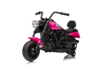 Ramiz PA.XMX-659.ROZ Dětská elektrická motorka 30 W, 6V4.5Ah, LED světlo, melodie, boční kolečka, růžová