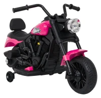 Ramiz PA.XMX-659.ROZ Dětská elektrická motorka 30 W, 6V4.5Ah, LED světlo, melodie, boční kolečka, růžová