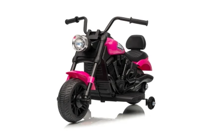 Ramiz PA.XMX-659.ROZ Dětská elektrická motorka 30 W, 6V4.5Ah, LED světlo, melodie, boční kolečka, růžová