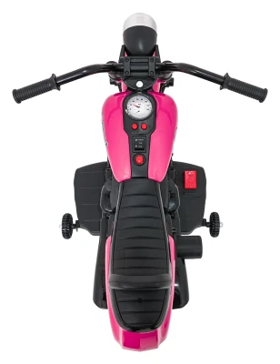 Ramiz PA.XMX-659.ROZ Dětská elektrická motorka 30 W, 6V4.5Ah, LED světlo, melodie, boční kolečka, růžová
