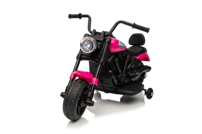Ramiz PA.XMX-659.ROZ Dětská elektrická motorka 30 W, 6V4.5Ah, LED světlo, melodie, boční kolečka, růžová