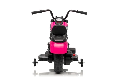 Ramiz PA.XMX-659.ROZ Dětská elektrická motorka 30 W, 6V4.5Ah, LED světlo, melodie, boční kolečka, růžová