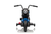 Ramiz PA.XMX-659.NIE Dětská elektrická motorka 30 W, 6V4.5Ah, LED světlo, melodie, boční kolečka, modrá