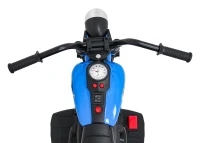 Ramiz PA.XMX-659.NIE Dětská elektrická motorka 30 W, 6V4.5Ah, LED světlo, melodie, boční kolečka, modrá