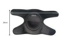 Verk 27317 Chrániče kolen, ergonomické 20 x 50 cm, 2 ks, černé