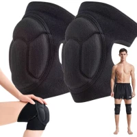Verk 27317 Chrániče kolen, ergonomické 20 x 50 cm, 2 ks, černé