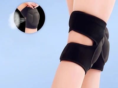 Verk 27317 Chrániče kolen, ergonomické 20 x 50 cm, 2 ks, černé