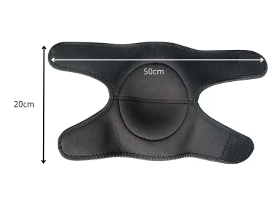 Verk 27317 Chrániče kolen, ergonomické 20 x 50 cm, 2 ks, černé