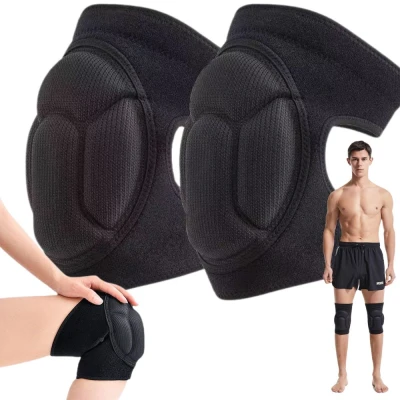 Verk 27317 Chrániče kolen, ergonomické 20 x 50 cm, 2 ks, černé