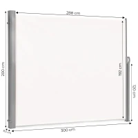 MultiGarden AW-011A Bočná markíza 300×200 cm, béžová